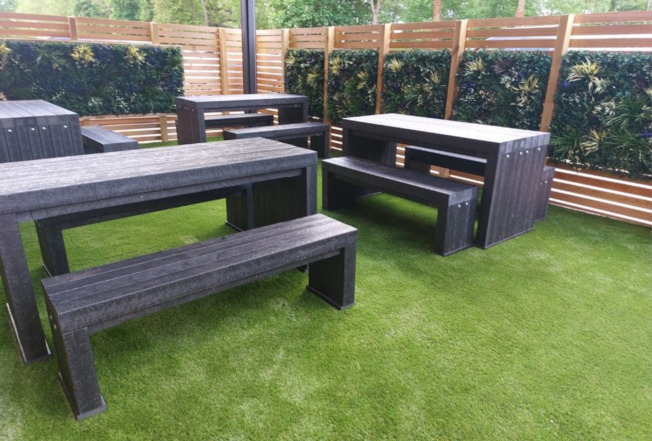 mobilier de grădină și terasă din plastic, polietilenă, HDPE